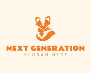 Sleep Fox Family logo design