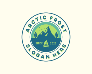 Mountain Outdoor Camping logo design