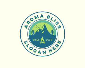 Mountain Outdoor Camping logo design