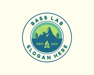 Mountain Outdoor Camping logo design