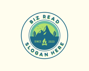 Mountain Outdoor Camping logo design