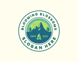 Mountain Outdoor Camping logo design