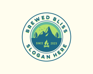 Mountain Outdoor Camping logo design