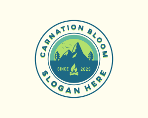 Mountain Outdoor Camping logo design