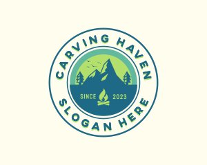 Mountain Outdoor Camping logo design