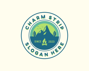 Mountain Outdoor Camping logo design