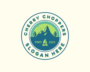 Mountain Outdoor Camping logo design