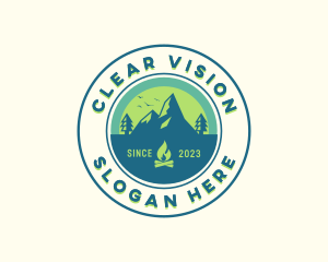 Mountain Outdoor Camping logo design