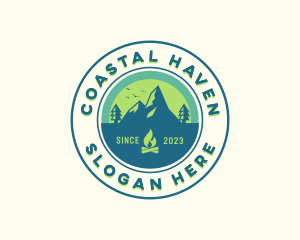 Mountain Outdoor Camping logo design