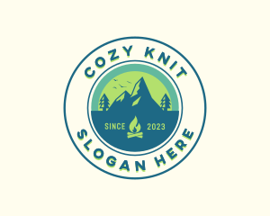 Mountain Outdoor Camping logo design