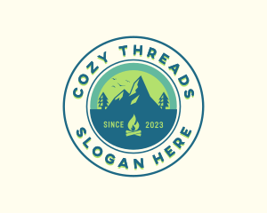 Mountain Outdoor Camping logo design