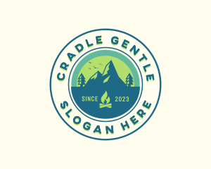 Mountain Outdoor Camping logo design