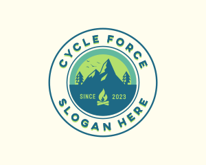 Mountain Outdoor Camping logo design