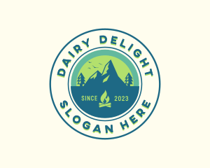 Mountain Outdoor Camping logo design