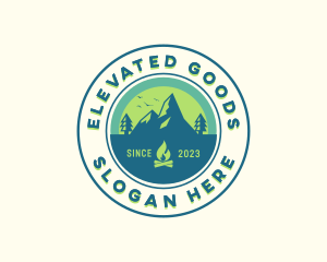 Mountain Outdoor Camping logo design