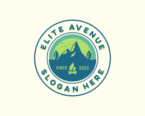 Mountain Outdoor Camping logo design