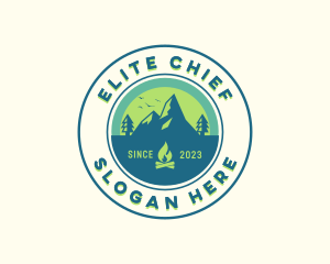 Mountain Outdoor Camping logo design