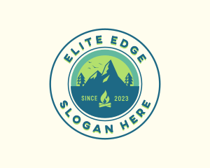 Mountain Outdoor Camping logo design