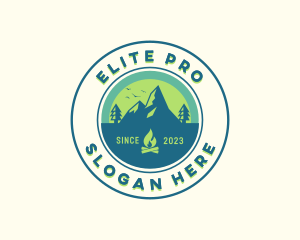 Mountain Outdoor Camping logo design