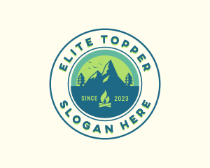 Mountain Outdoor Camping logo design