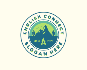 Mountain Outdoor Camping logo design