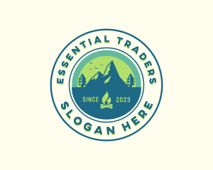 Mountain Outdoor Camping logo design