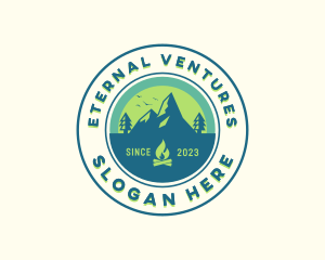 Mountain Outdoor Camping logo design