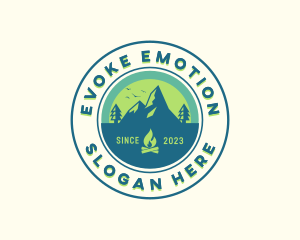 Mountain Outdoor Camping logo design