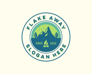 Mountain Outdoor Camping logo design