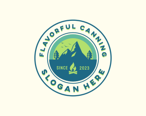 Mountain Outdoor Camping logo design