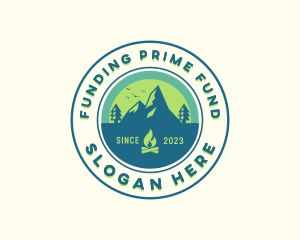 Mountain Outdoor Camping logo design