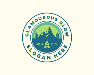 Mountain Outdoor Camping logo design