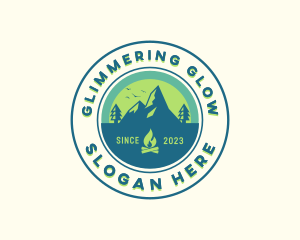 Mountain Outdoor Camping logo design