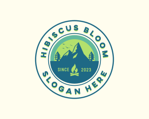 Mountain Outdoor Camping logo design