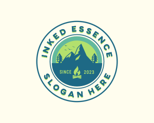 Mountain Outdoor Camping logo design