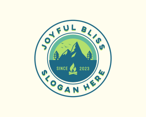 Mountain Outdoor Camping logo design