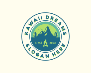 Mountain Outdoor Camping logo design