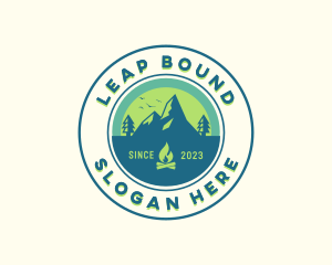 Mountain Outdoor Camping logo design