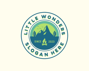 Mountain Outdoor Camping logo design