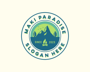 Mountain Outdoor Camping logo design