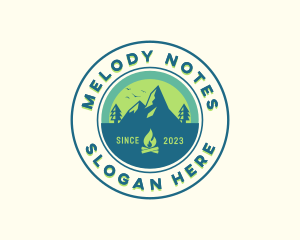 Mountain Outdoor Camping logo design