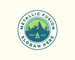 Mountain Outdoor Camping logo design