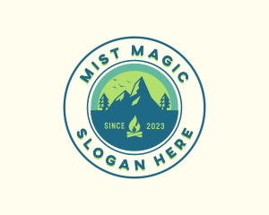 Mountain Outdoor Camping logo design