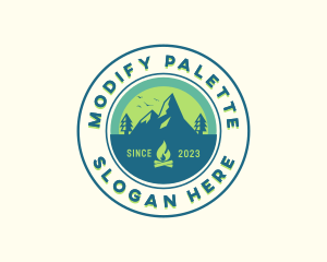 Mountain Outdoor Camping logo design