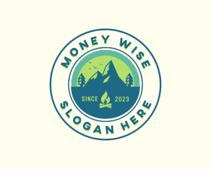 Mountain Outdoor Camping logo design