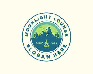 Mountain Outdoor Camping logo design