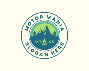 Mountain Outdoor Camping logo design