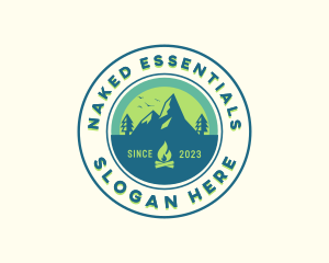 Mountain Outdoor Camping logo design