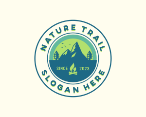 Mountain Outdoor Camping logo design