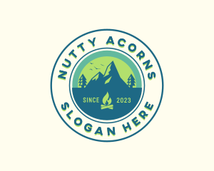 Mountain Outdoor Camping logo design